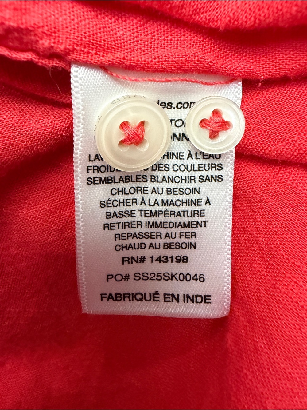 Chubbies Friday button-up, short sleeve shirt - red - size XL - Picture 8 of 9